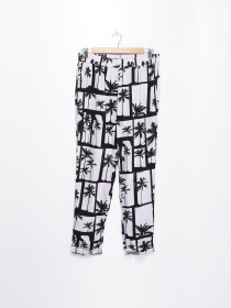 Штани повсякденні Q/S модель 41905732109_білий з чорним Фото