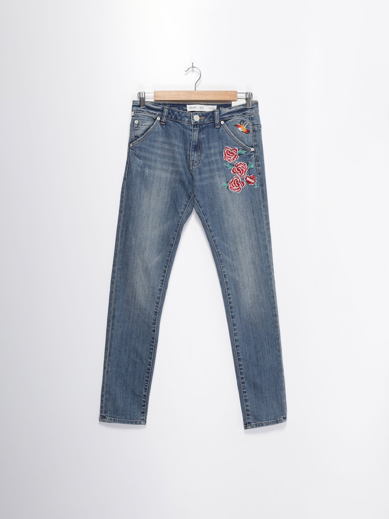 Прямые джинсы Q/S модель 42704712474_с.синій комб. Фото