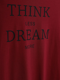 Лонгслив Q/S модель 42708312797_бордовий з чорним Фото