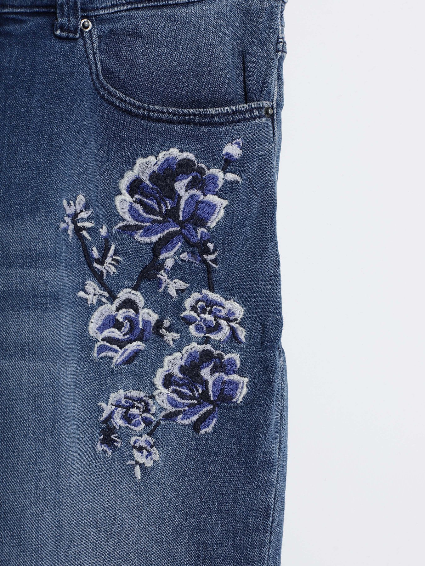 Прямі джинси Q/S модель 42709712571_синій комб. Прямі джинси Q/S модель 42709712571_синій комб. Фото