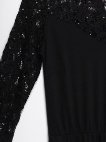 Платье мини Q/S модель 42811822543_чорний Фото