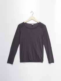 Лонгслів Q/S модель 45899310454_т.сірий Фото