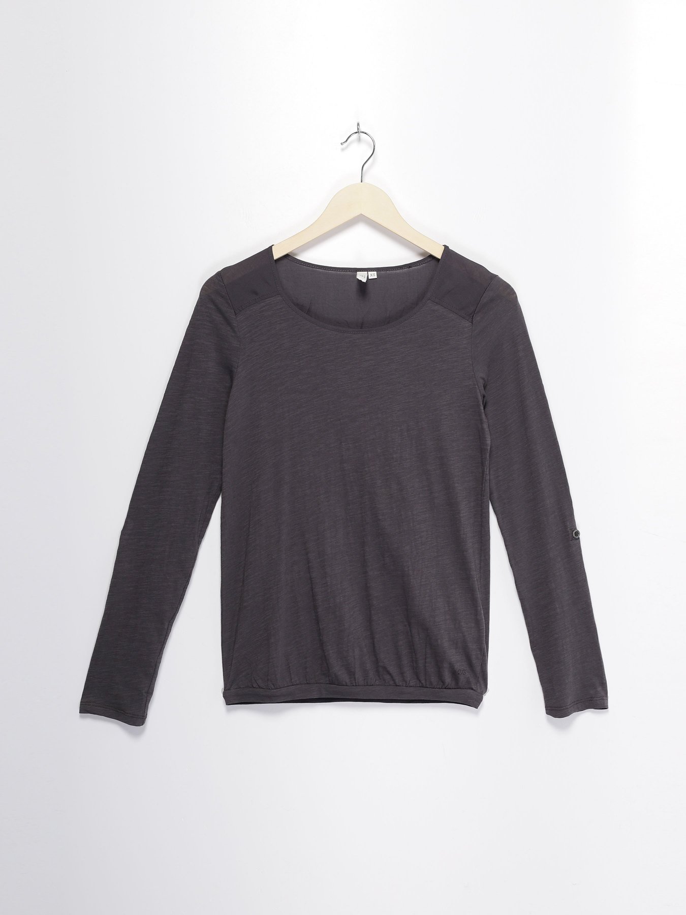 Лонгслив Q/S модель 45899310454_т.сірий Лонгслив Q/S модель 45899310454_т.сірий Фото