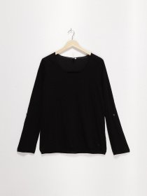 Лонгслів Q/S модель 45899310454_чорний Фото