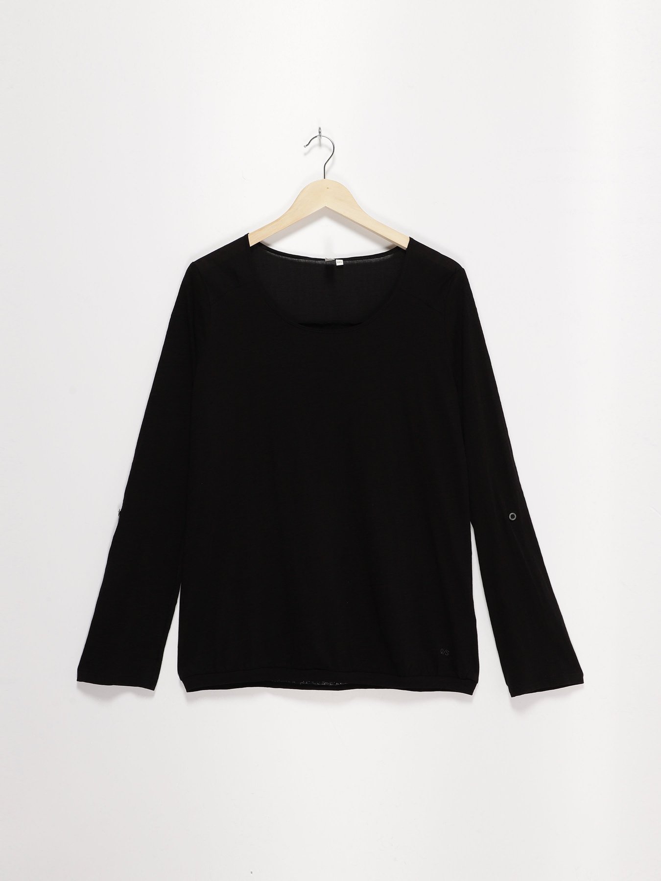 Лонгслив Q/S модель 45899310454_чорний Фото