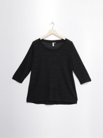 Лонгслив Q/S модель 45899390459_чорний комб. Фото