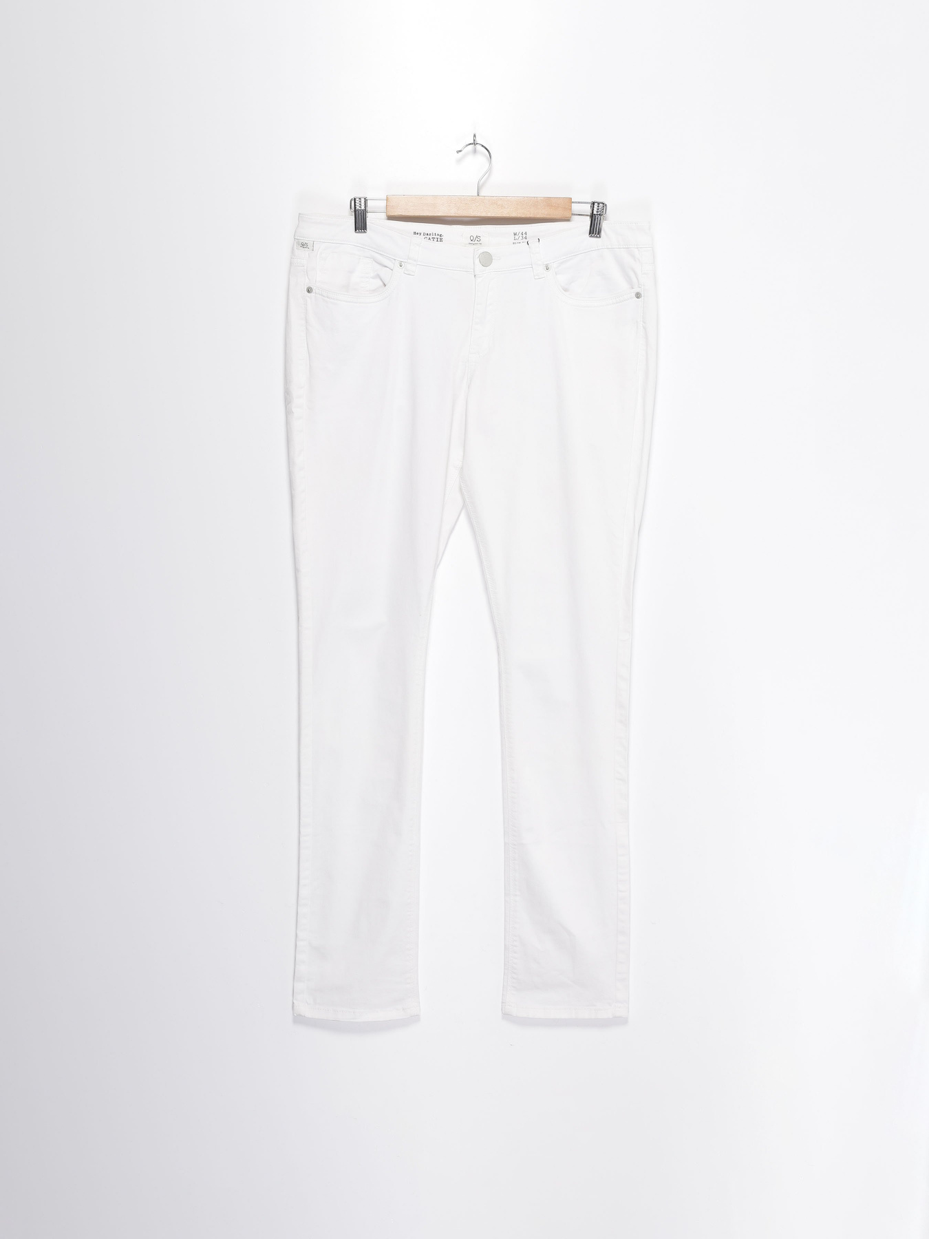 Штани повсякденні Q/S модель 45899710414_білий Фото