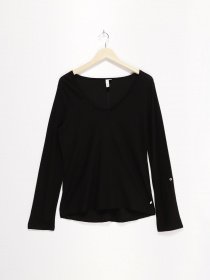 Лонгслів Q/S модель 46001313156_чорний Фото