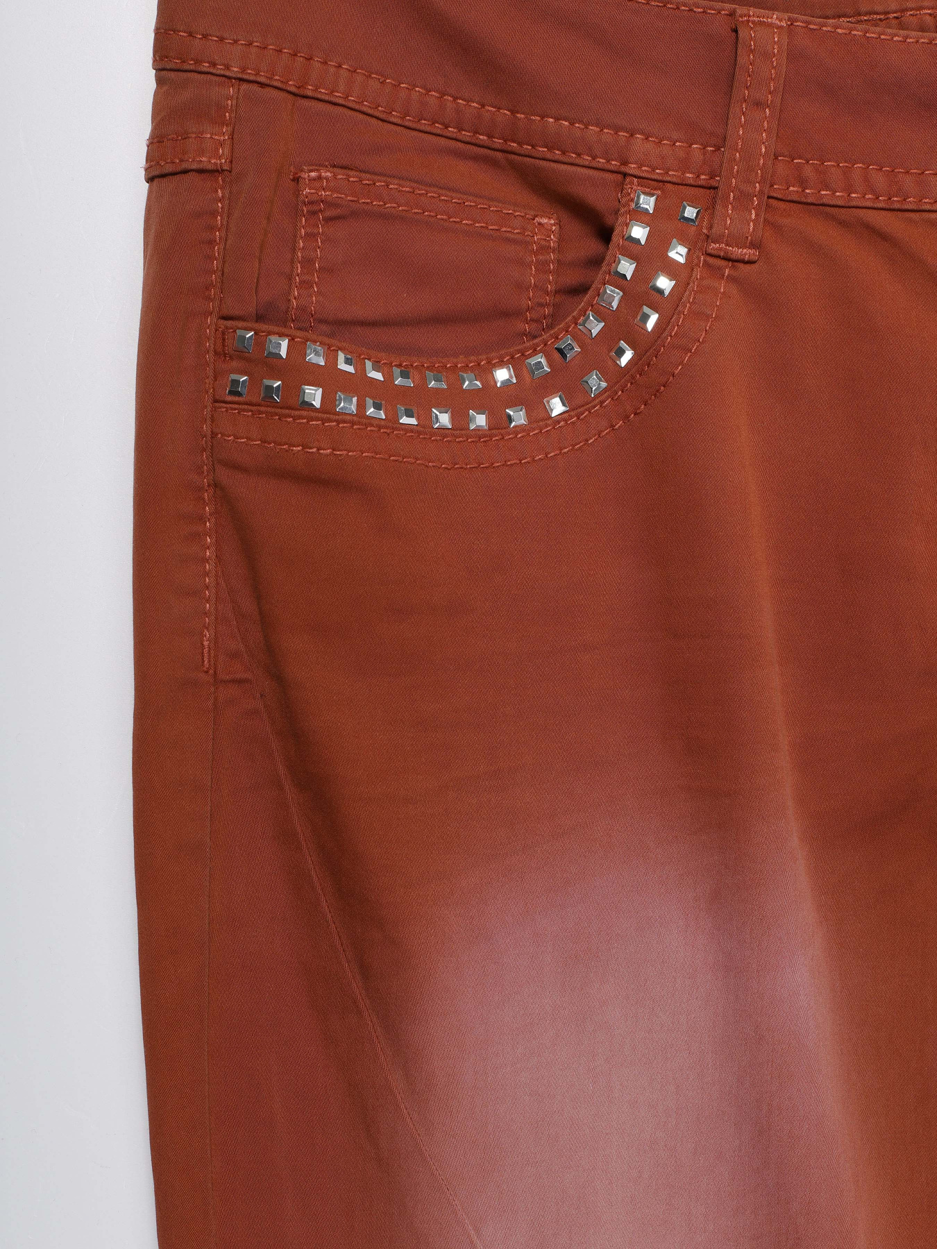 Повседневные штаны Q/S модель 46701738556_коричневий комб. Фото