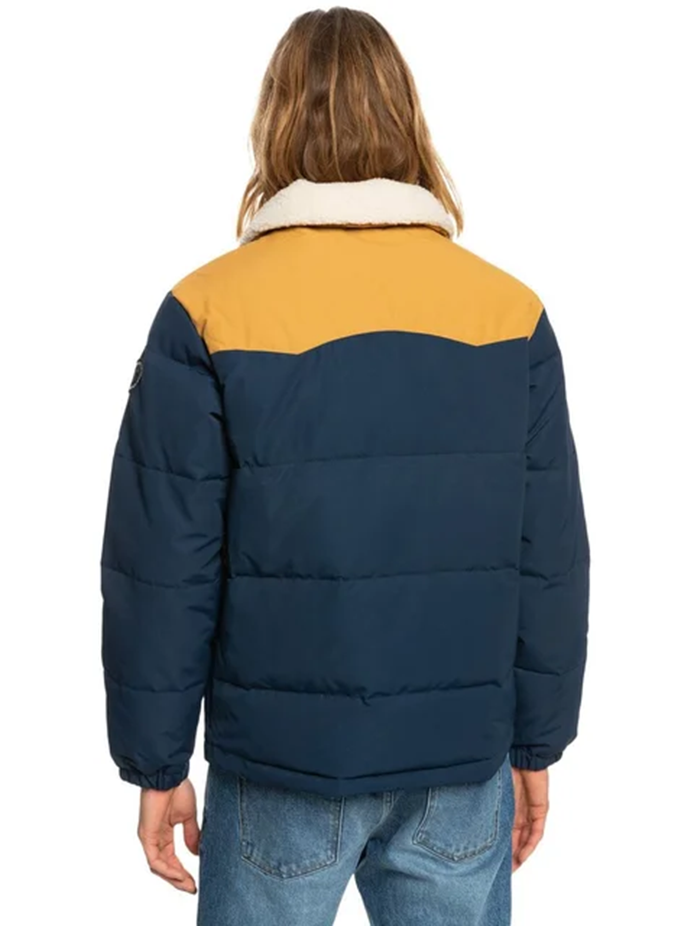 Зимова куртка Quiksilver модель EQYJK03759_т.синій з гірчичним Фото