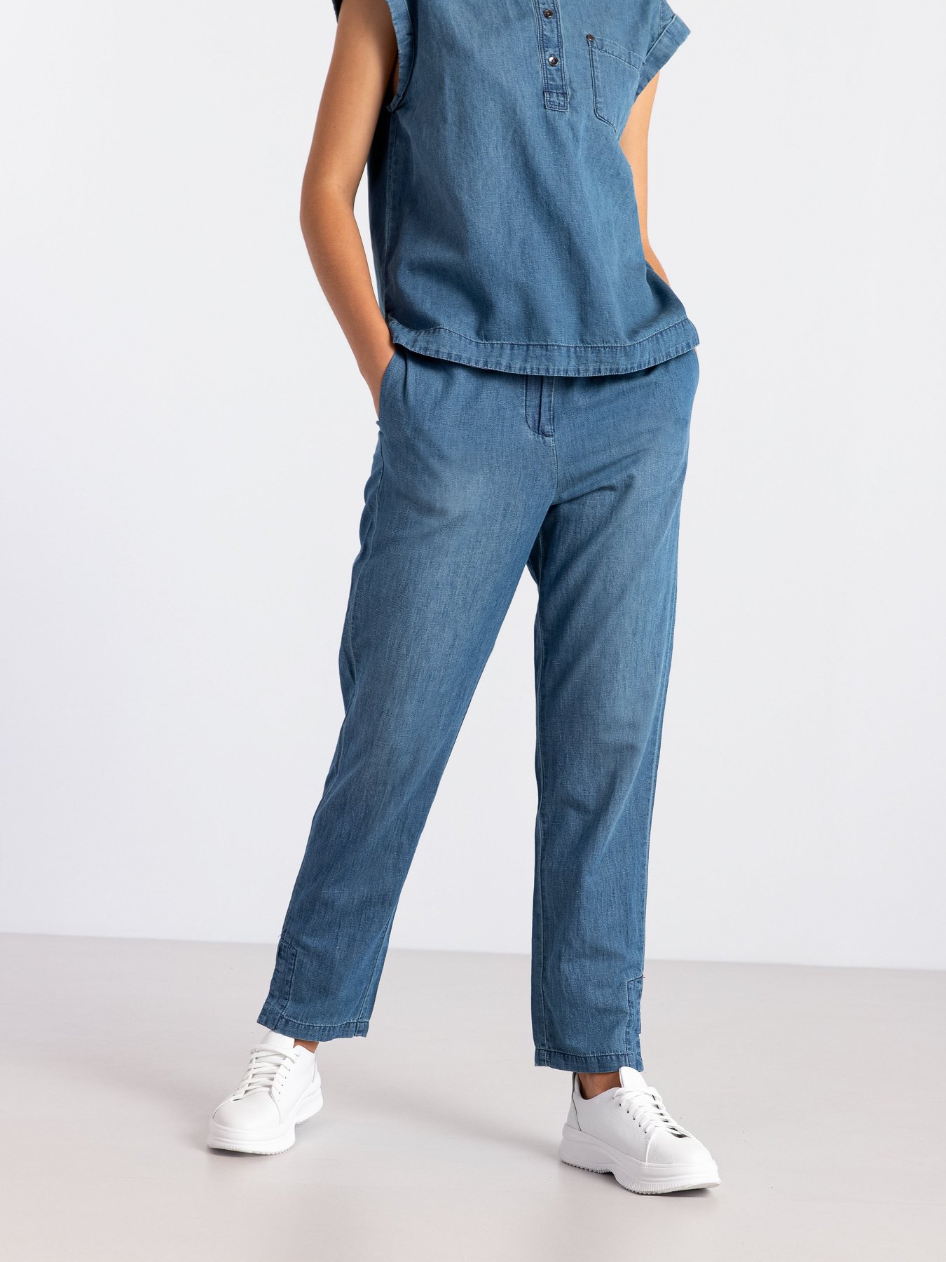 Прямі джинси Armani Exchange Slim Linen модель 3KYP27-YNVMZ-1500 Фото