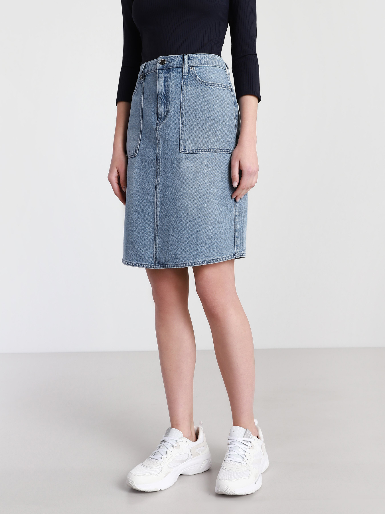 Джинсова спідниця Armani Exchange модель 3KYN60-Y1UEZ-1500 Фото