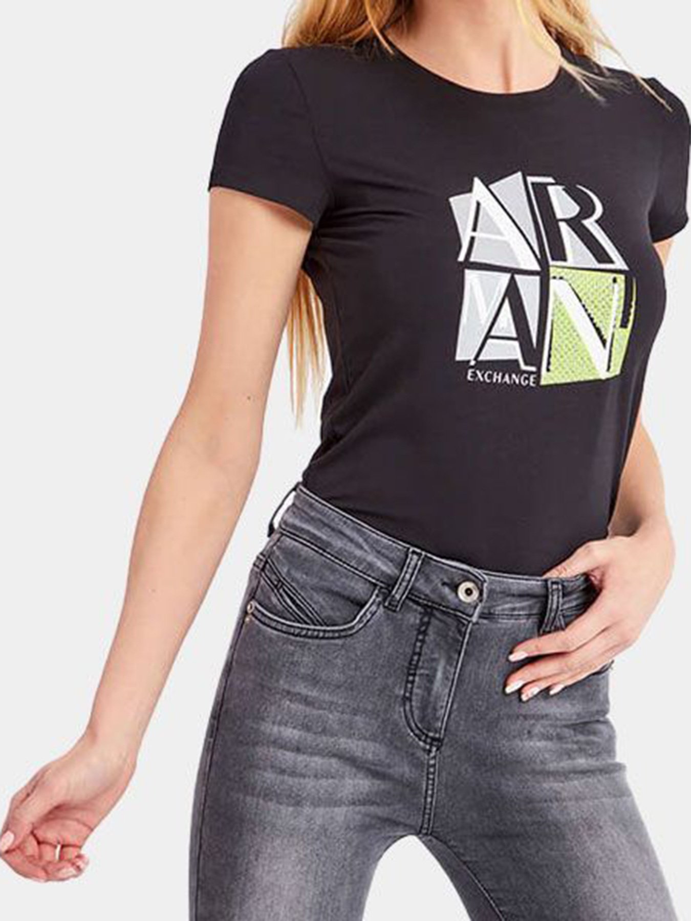 Футболка Armani Exchange модель 3KYTGH-YJ7GZ-1200 Фото