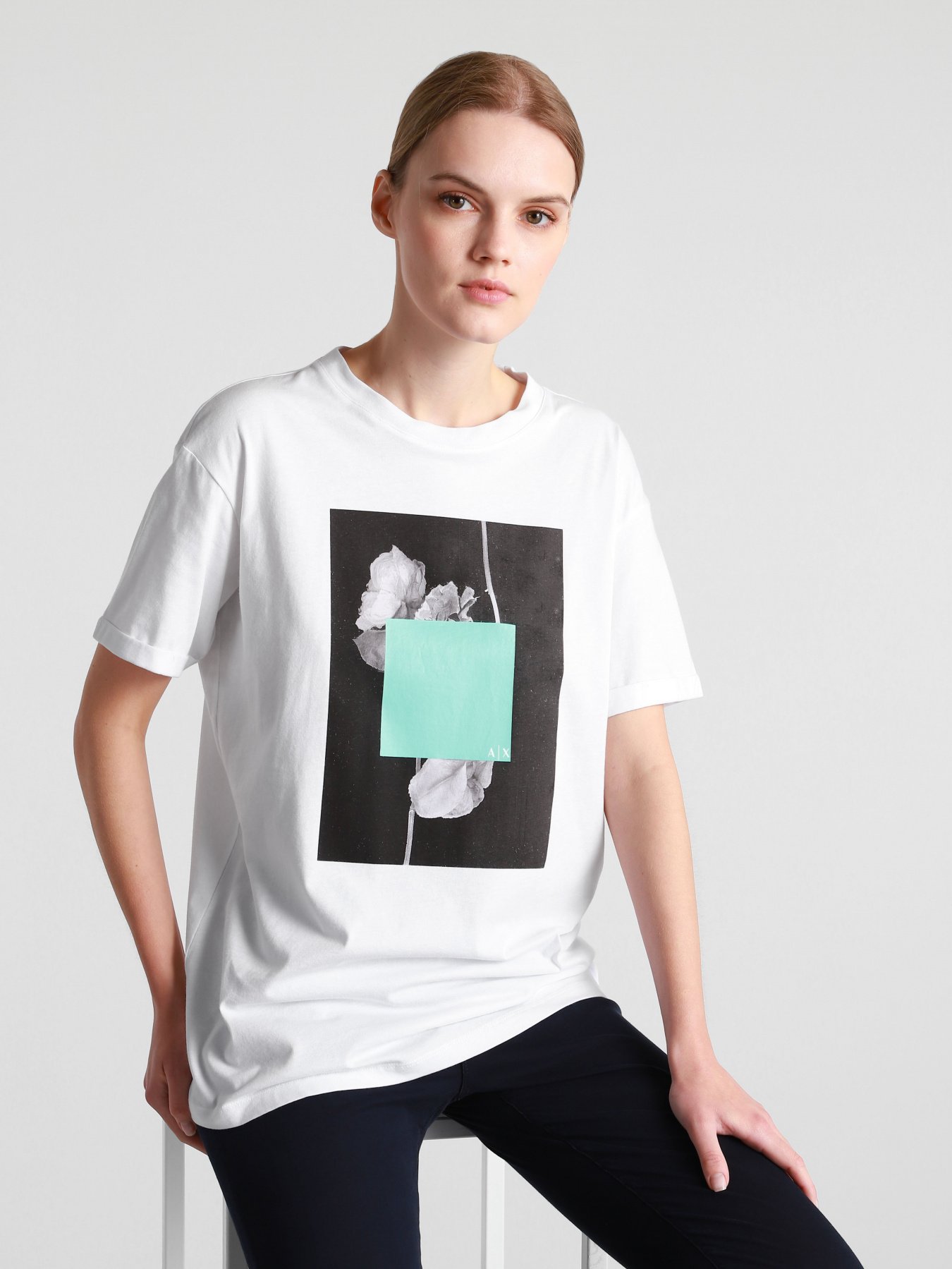 Футболка Armani Exchange модель 3KYTJT-YJ8MZ-1000 Фото