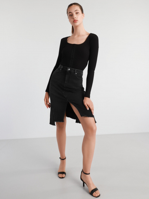 Джинсовая юбка Armani Exchange модель 6HYN07-Y2QBZ-0204 Фото