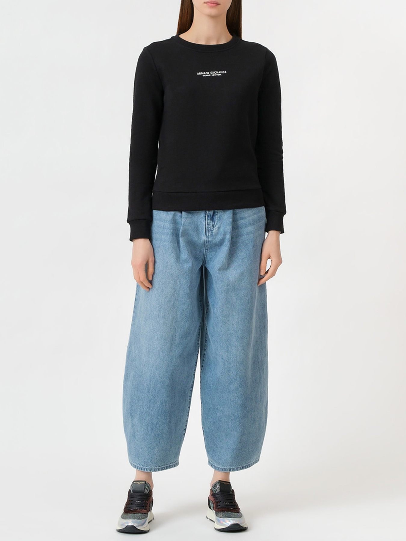 Широкі джинси Armani Exchange Wide Leg модель 3KYJ74-Y1UEZ-1500 Широкі джинси Armani Exchange Wide Leg модель 3KYJ74-Y1UEZ-1500 Фото