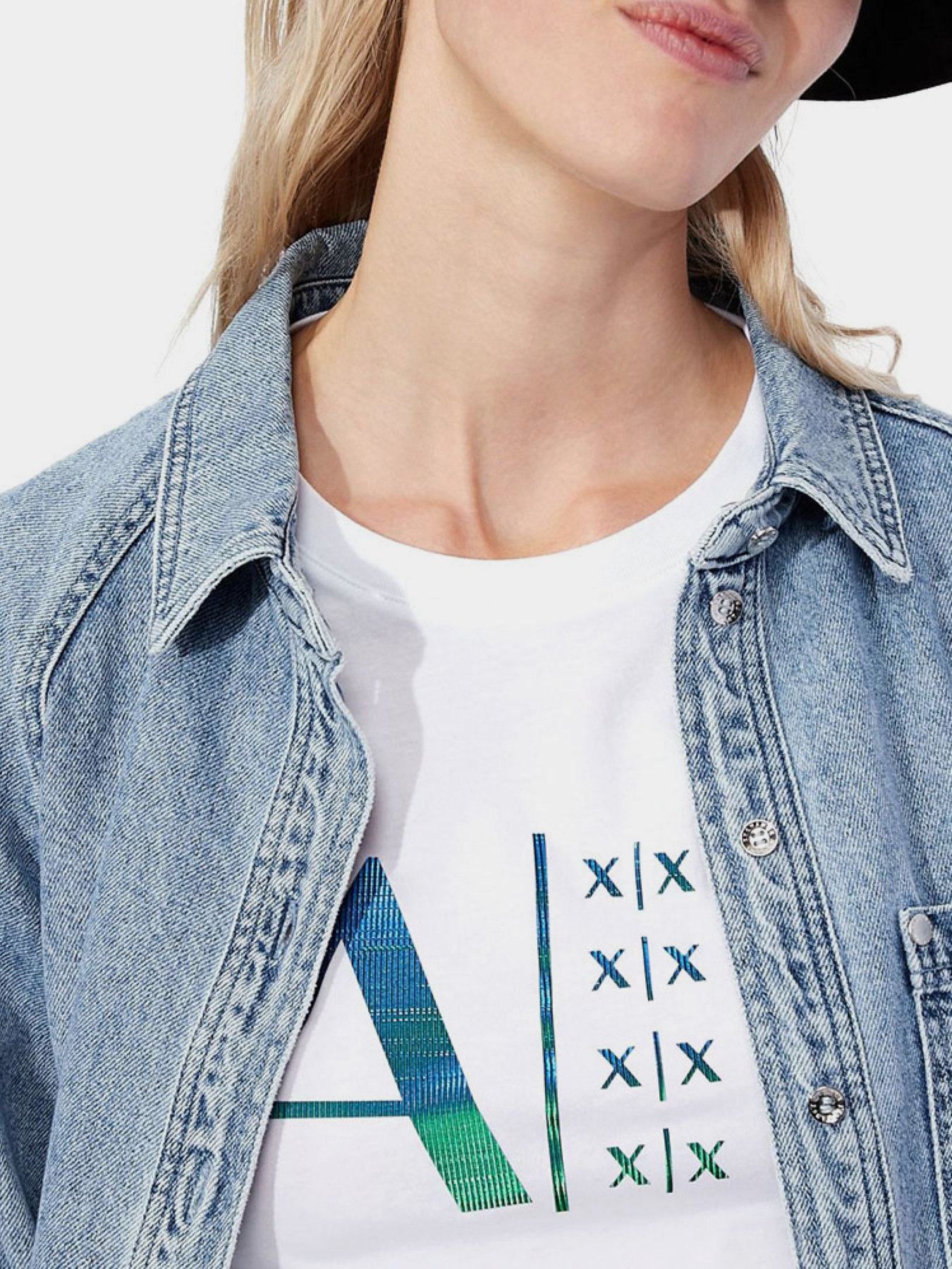 Футболка Armani Exchange модель 3KYTGS-YJ73Z-1000 Футболка Armani Exchange модель 3KYTGS-YJ73Z-1000 Фото