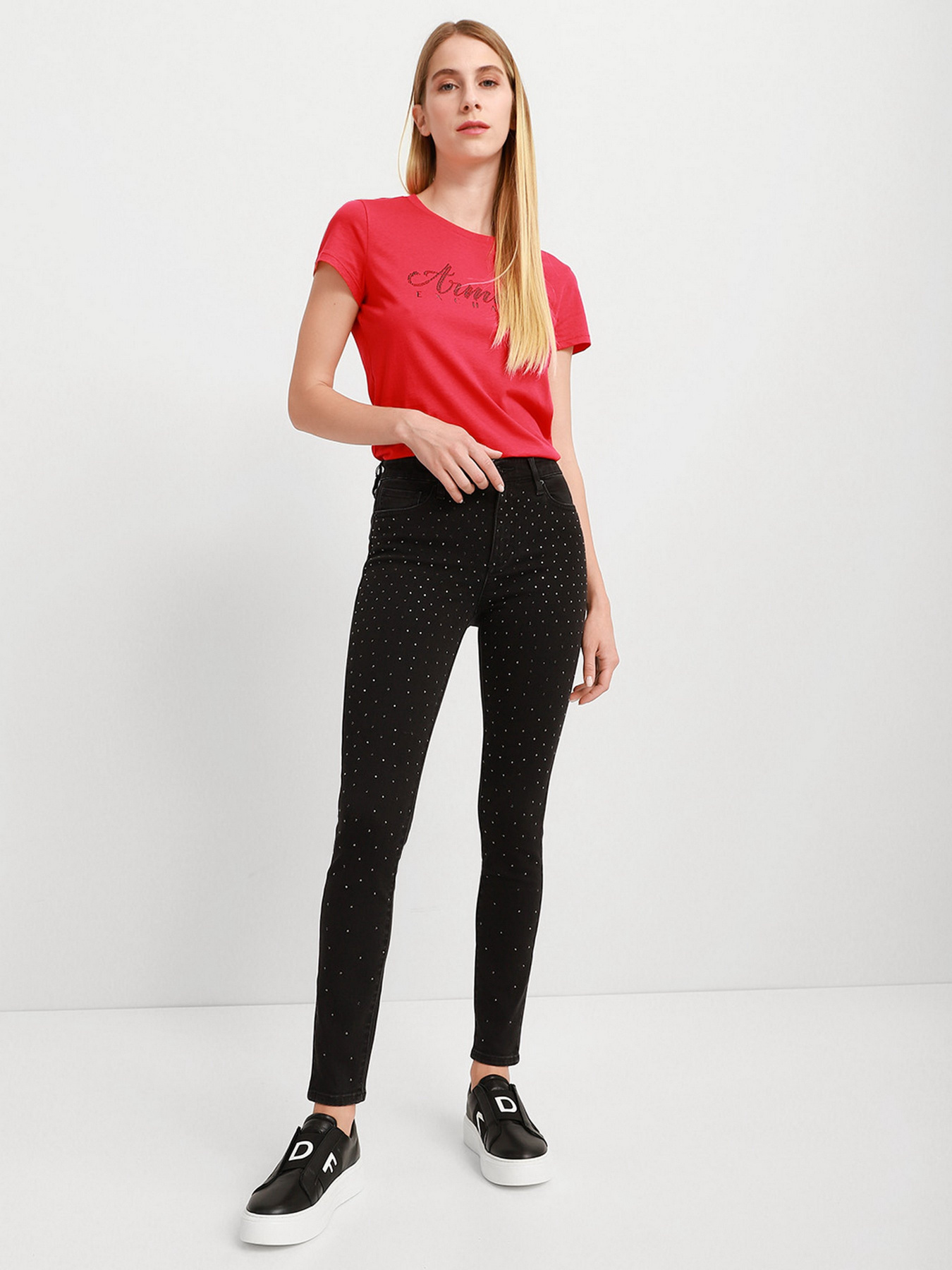 Зауженные джинсы Armani Exchange Super Skinny модель 6KYJ10-Y2DDZ-0204 Фото