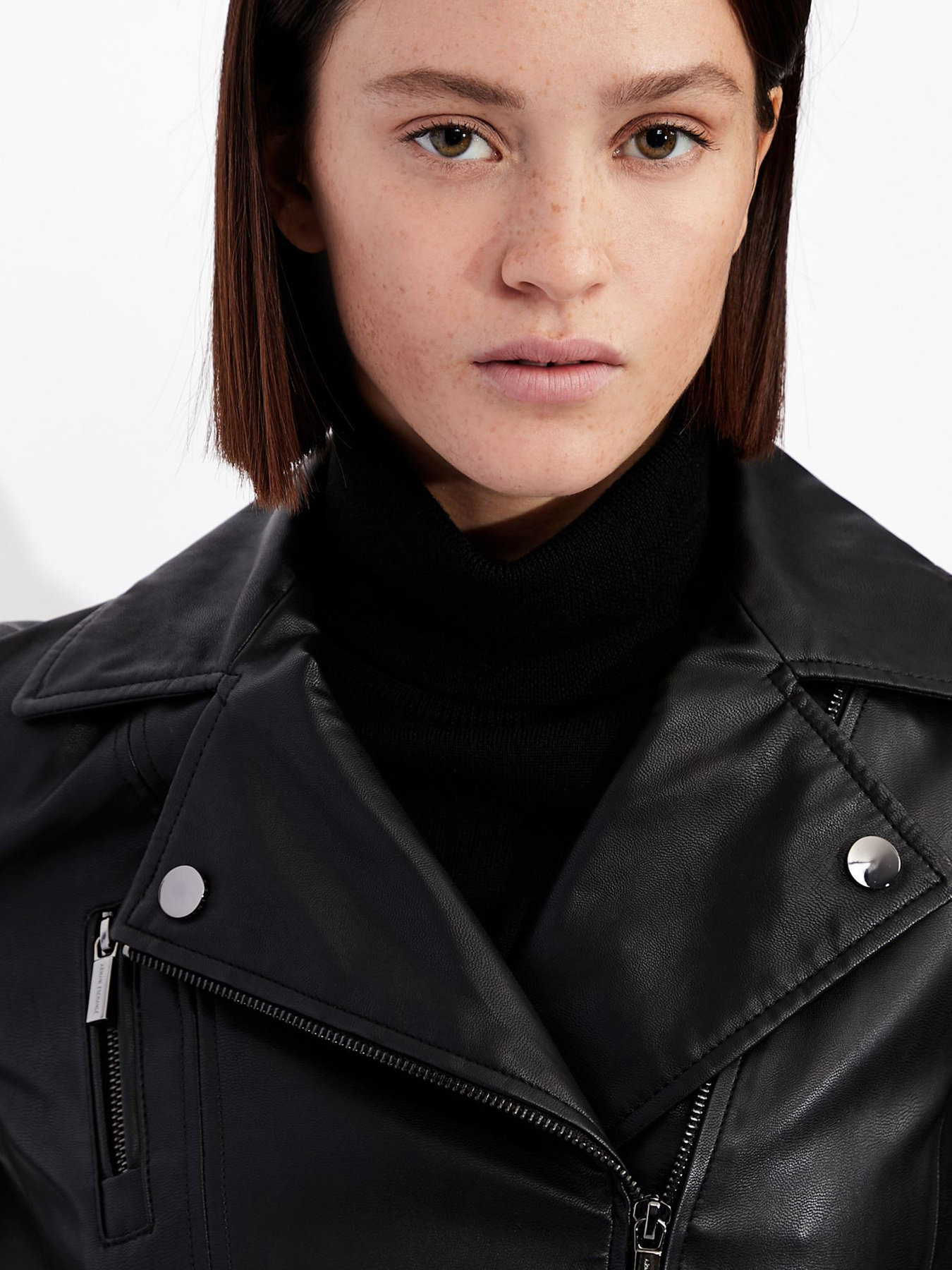 Шкіряна куртка Armani Exchange Core модель 8NYB13-YNVLZ-1200 Фото