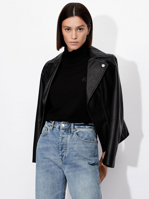 Куртка кожаная Armani Exchange Core модель 8NYB13-YNVLZ-1200 Фото