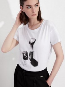 Футболка Armani Exchange модель 6KYTEA-YJ6QZ-1000 Фото