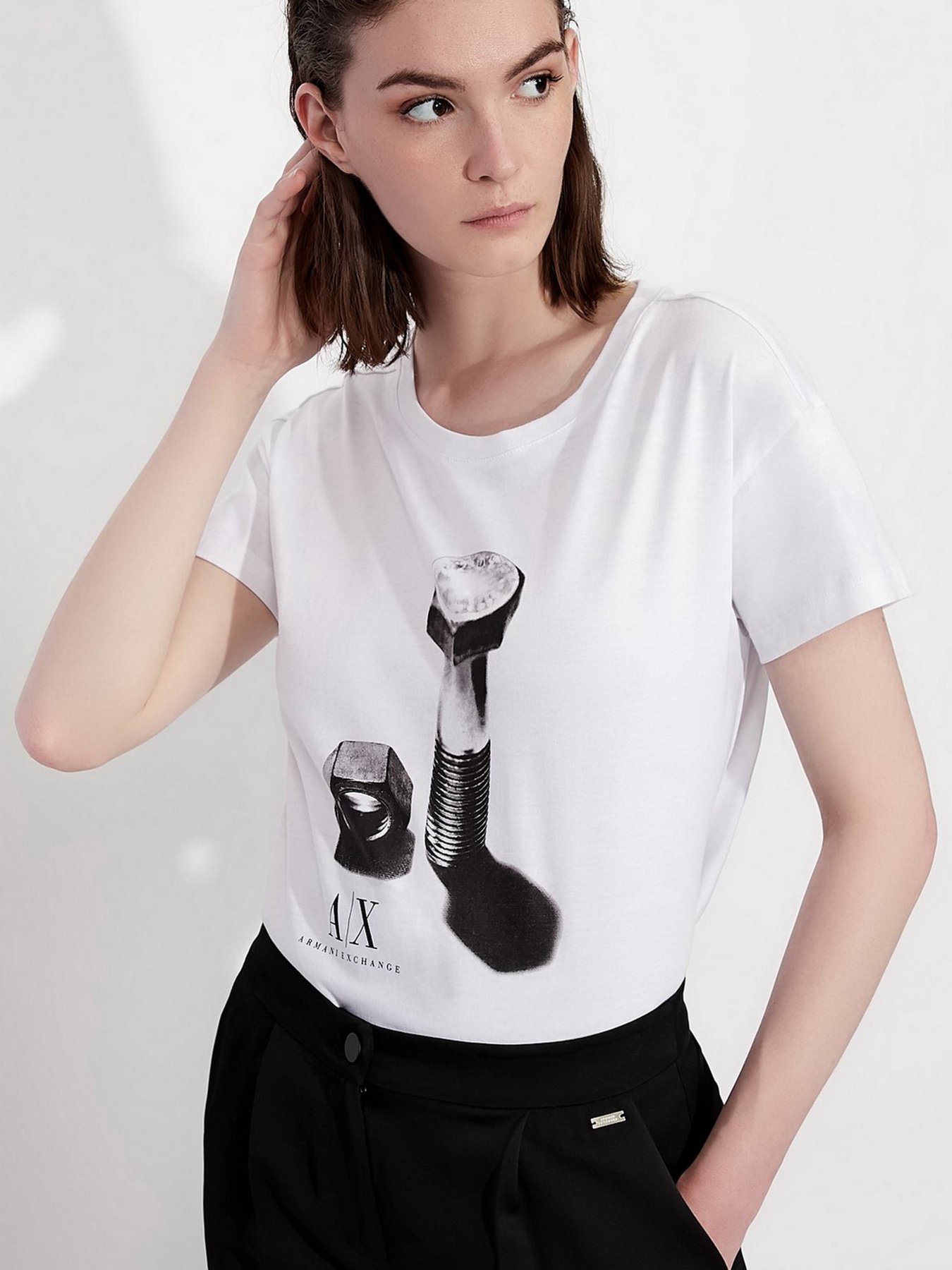 Футболка Armani Exchange модель 6KYTEA-YJ6QZ-1000 Фото