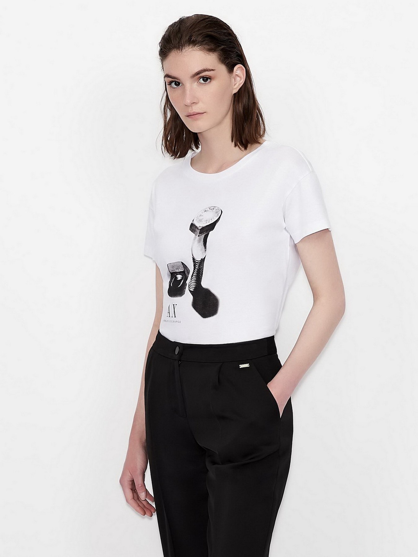 Футболка Armani Exchange модель 6KYTEA-YJ6QZ-1000 Фото