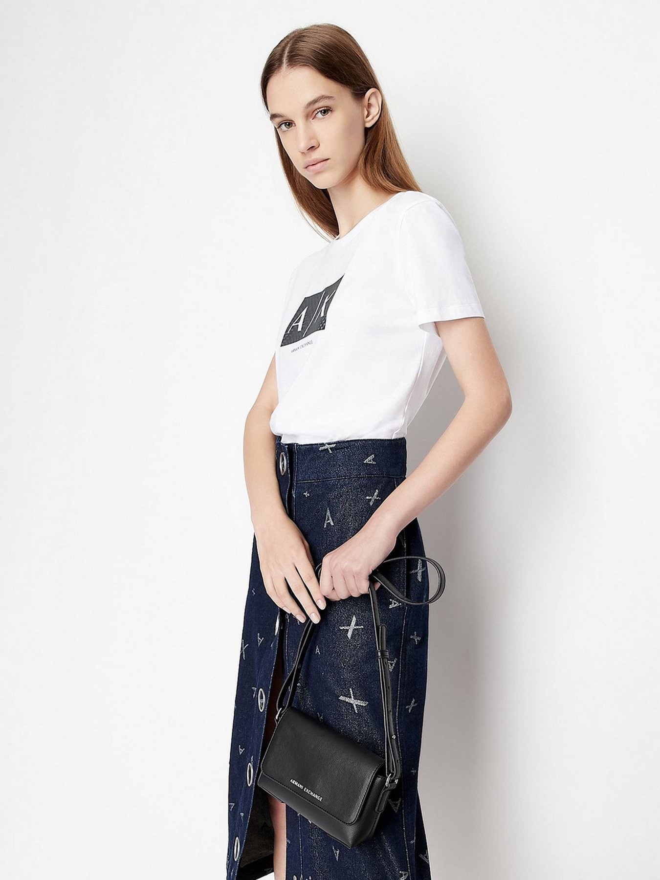 Юбка миди Armani Exchange модель 3LYN23-Y1SMZ-1500 Фото