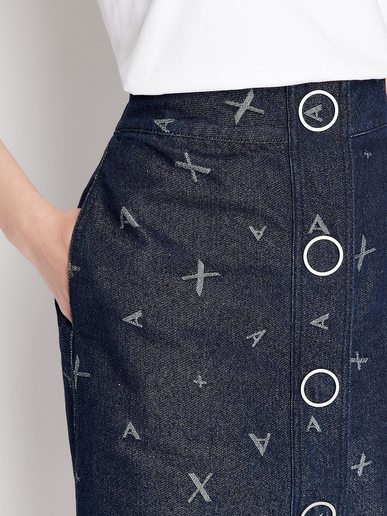 Юбка миди Armani Exchange модель 3LYN23-Y1SMZ-1500 Фото