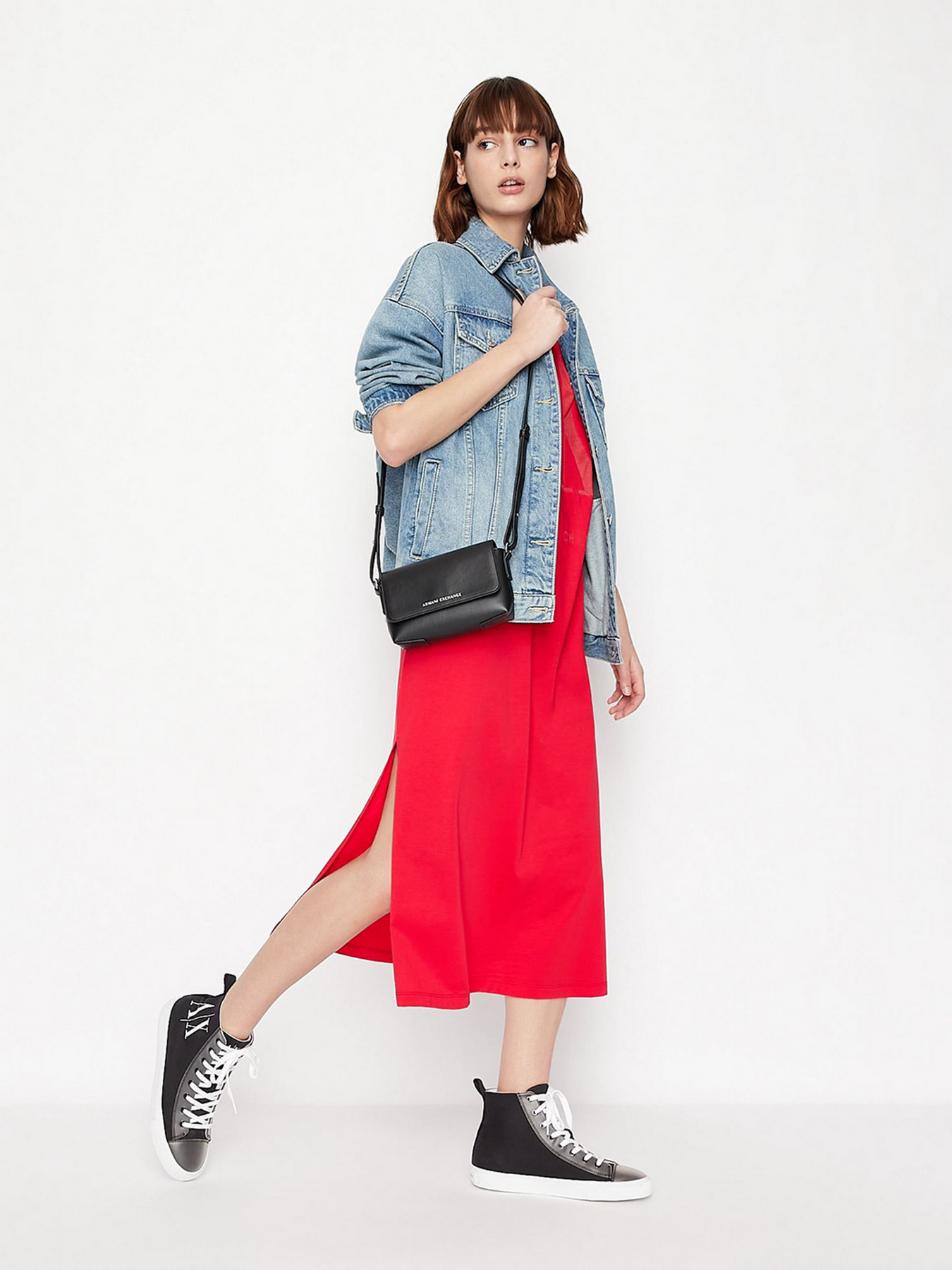 Платье миди Armani Exchange модель 8NYAHX-YJ8XZ-14AC Фото