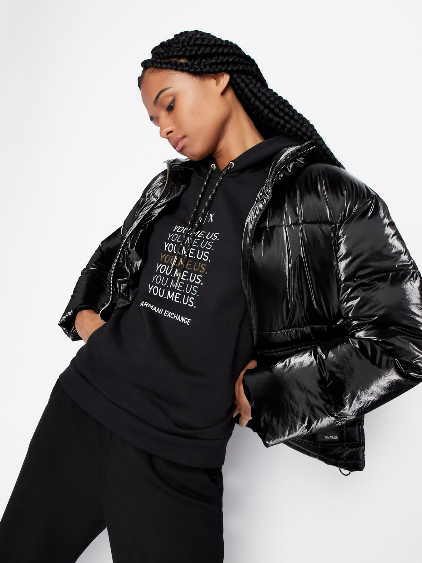 Худи Armani Exchange You.me.us. модель 6LYM27-YJ5VZ-1200 Фото