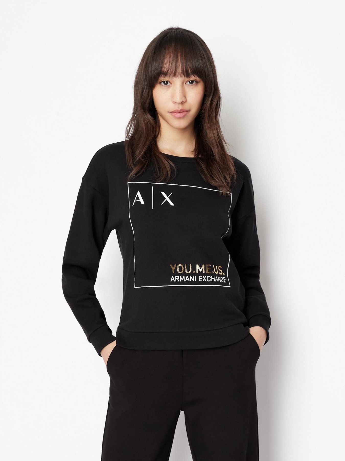 Свитшот Armani Exchange You.me.us. модель 6LYM37-YJ5VZ-1200 Фото