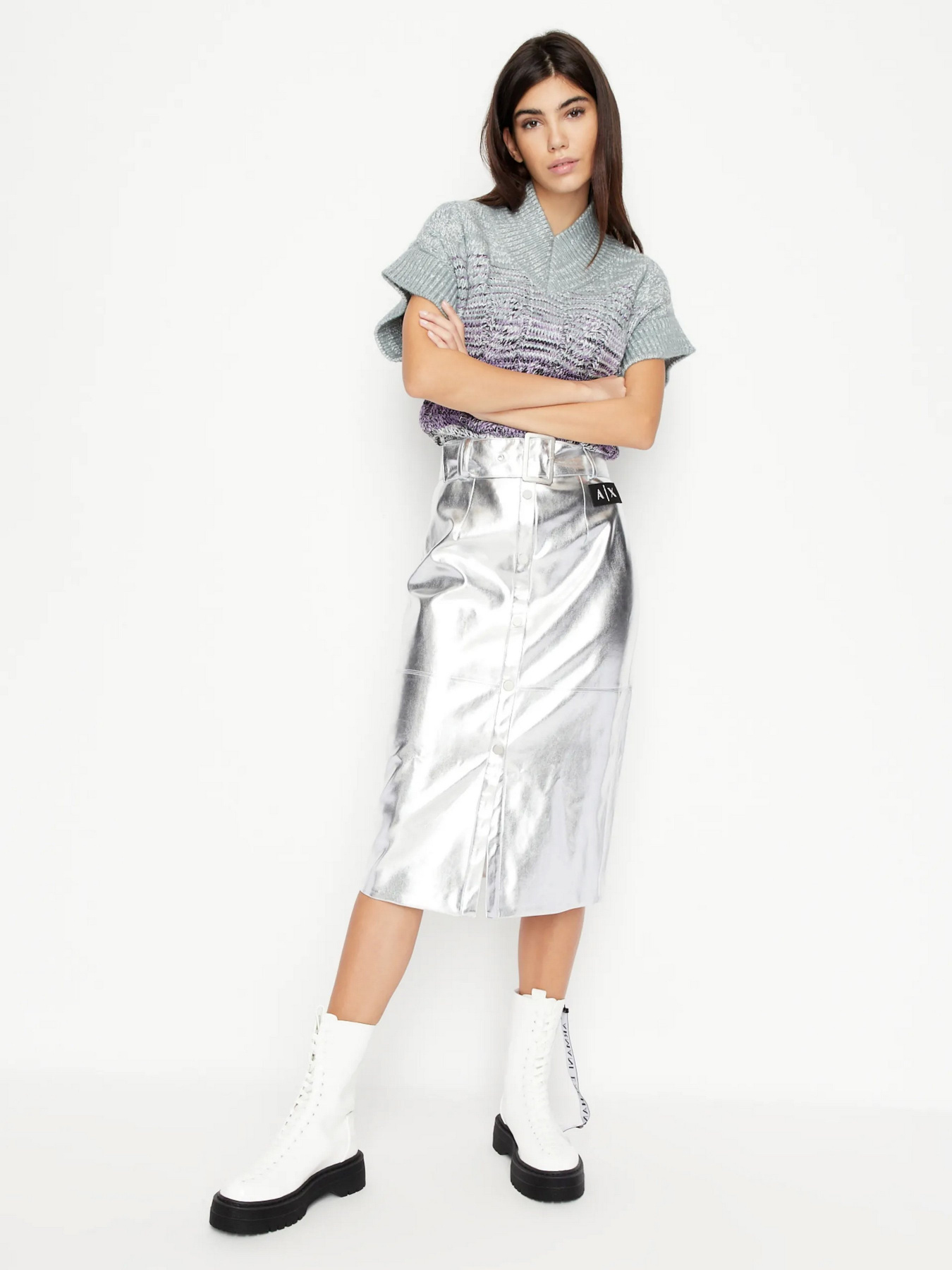 Спідниця міді Armani Exchange модель 6LYN14-YNVXZ-6908 Фото