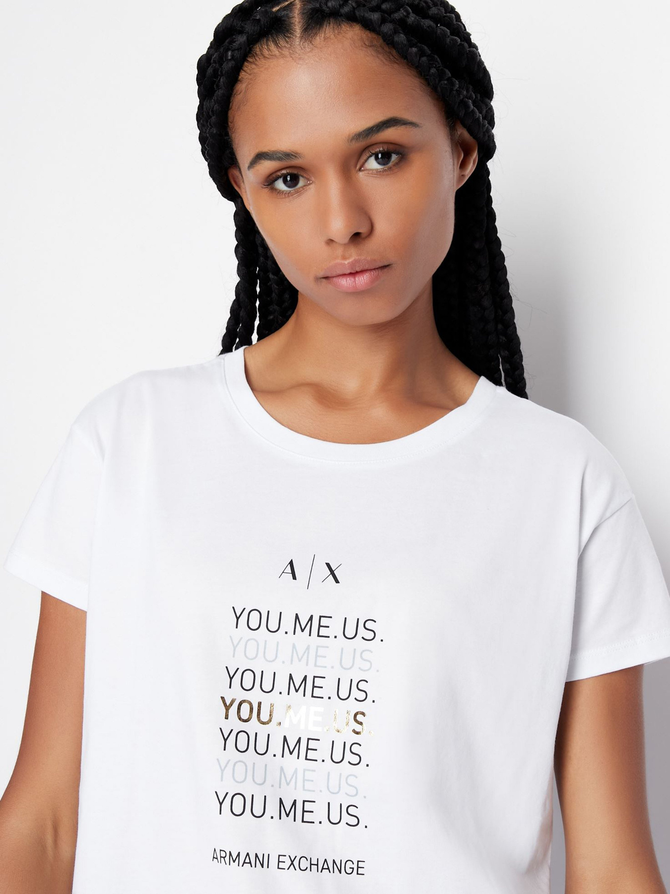 Футболка Armani Exchange You.me.us. модель 6LYT41-YJ6XZ-1000 Футболка Armani Exchange You.me.us. модель 6LYT41-YJ6XZ-1000 Фото