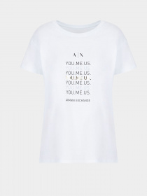 Футболка Armani Exchange You.me.us. модель 6LYT41-YJ6XZ-1000 Футболка Armani Exchange You.me.us. модель 6LYT41-YJ6XZ-1000 Фото