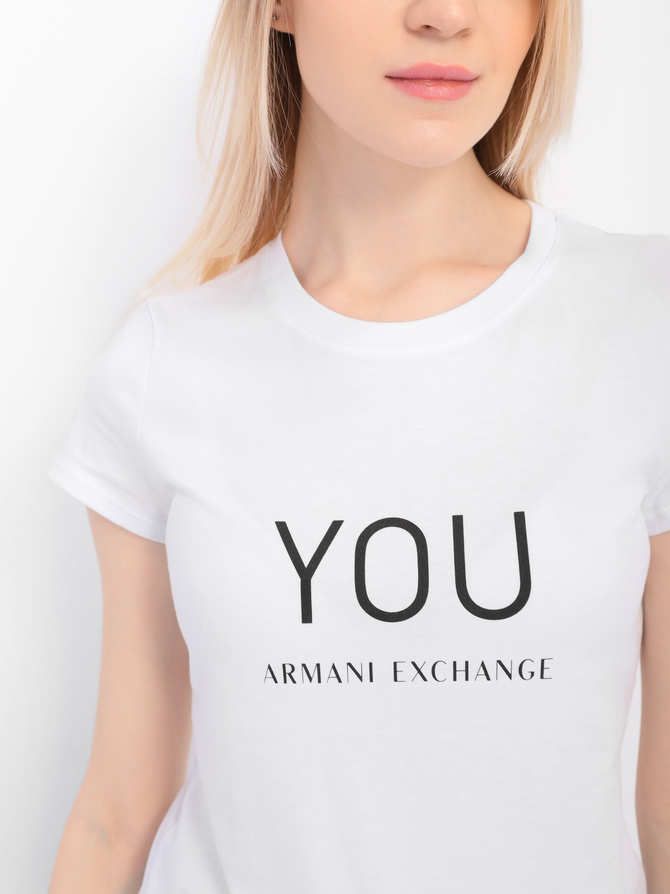 Футболка Armani Exchange You.me.us. модель 6LYT42-YJ6XZ-21BH Фото