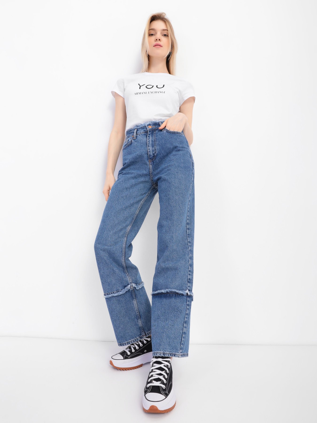 Футболка Armani Exchange You.me.us. модель 6LYT42-YJ6XZ-21BH Фото