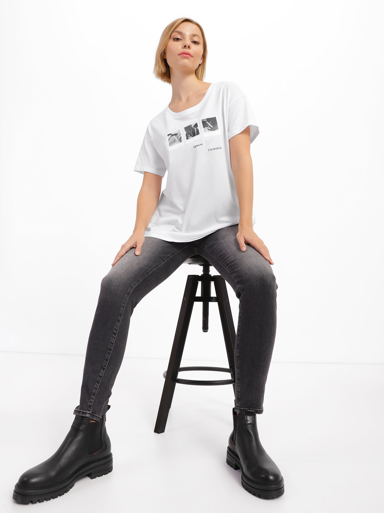 Футболка Armani Exchange модель 6LYT56-YJG3Z-1000 Фото