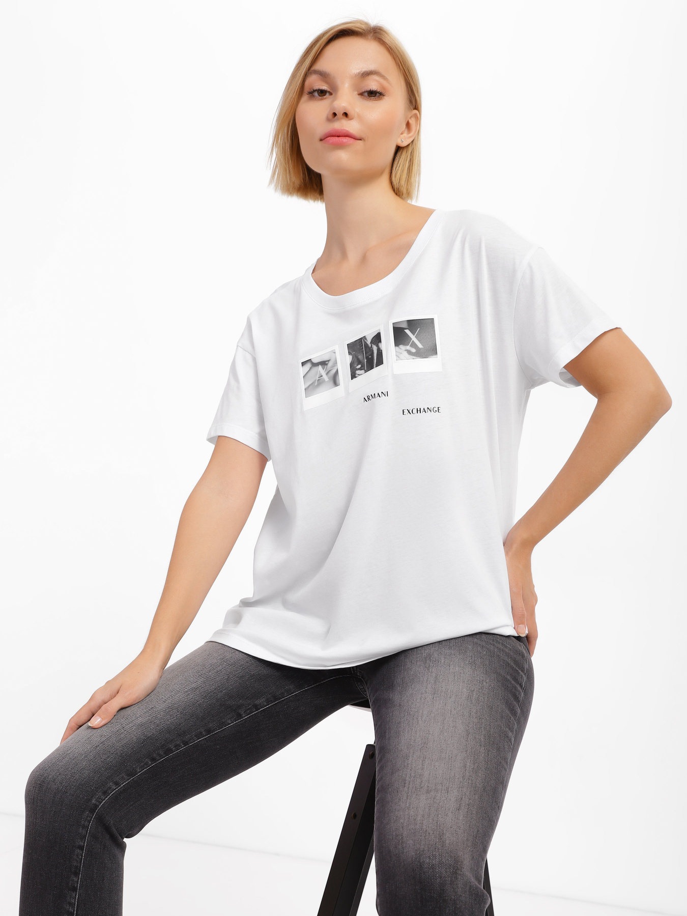 Футболка Armani Exchange модель 6LYT56-YJG3Z-1000 Фото