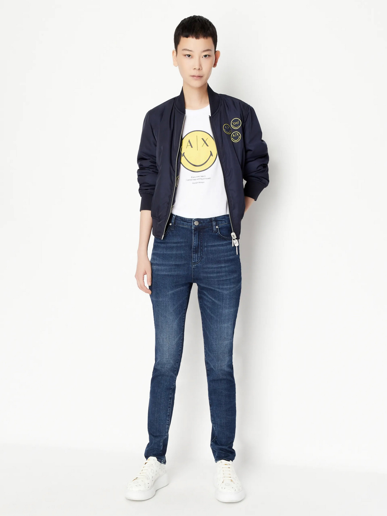 Футболка Armani Exchange SmileyWorld® модель 6LYT67-YJ3RZ-1000 Фото
