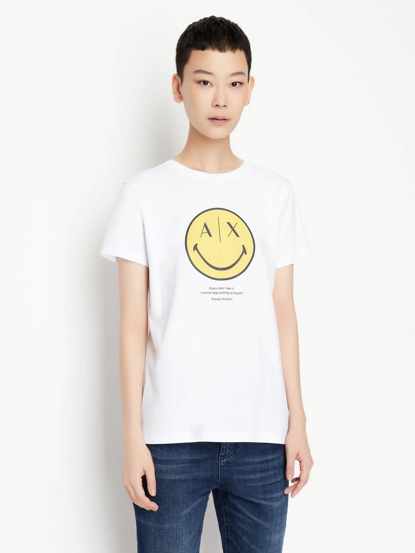Футболка Armani Exchange SmileyWorld® модель 6LYT67-YJ3RZ-1000 Фото
