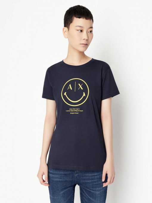 Футболка Armani Exchange SmileyWorld® модель 6LYT67-YJ3RZ-1593 Фото