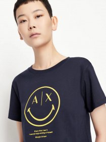 Футболка Armani Exchange SmileyWorld® модель 6LYT67-YJ3RZ-1593 Фото