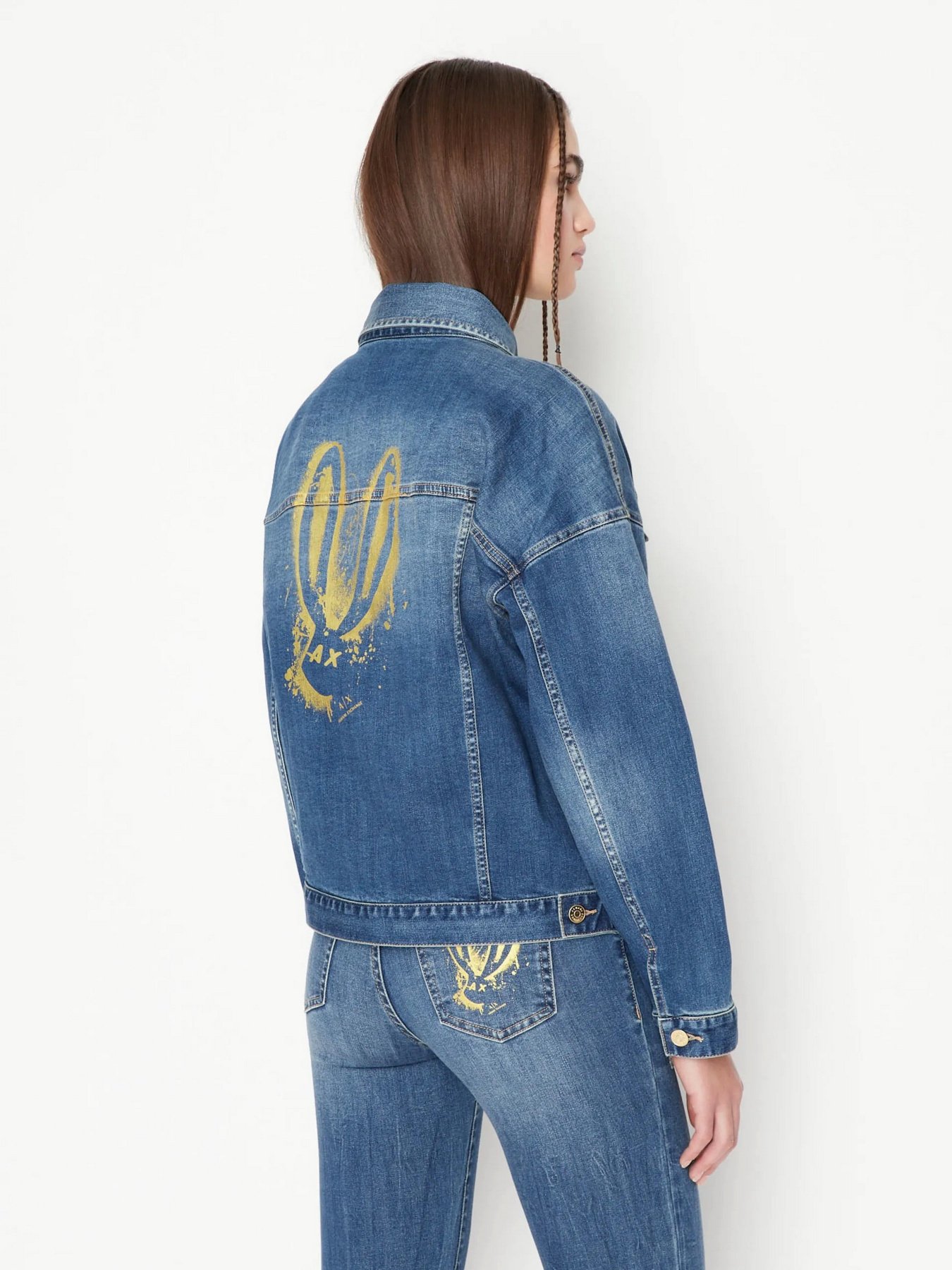 Джинсова куртка Armani Exchange Lunar New Year модель 3RYBAB-Y1EEZ-1500 Фото