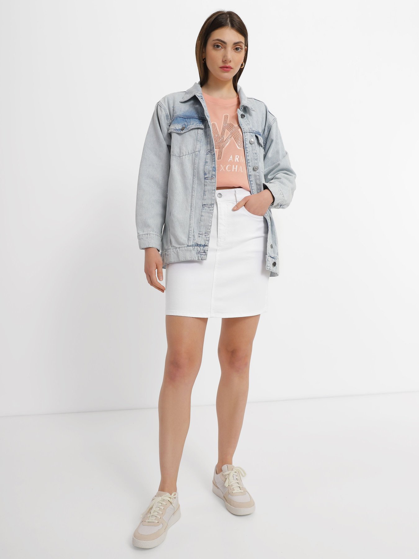 Джинсовая юбка Armani Exchange модель 8NYN61-Y1TAZ-0102 Фото