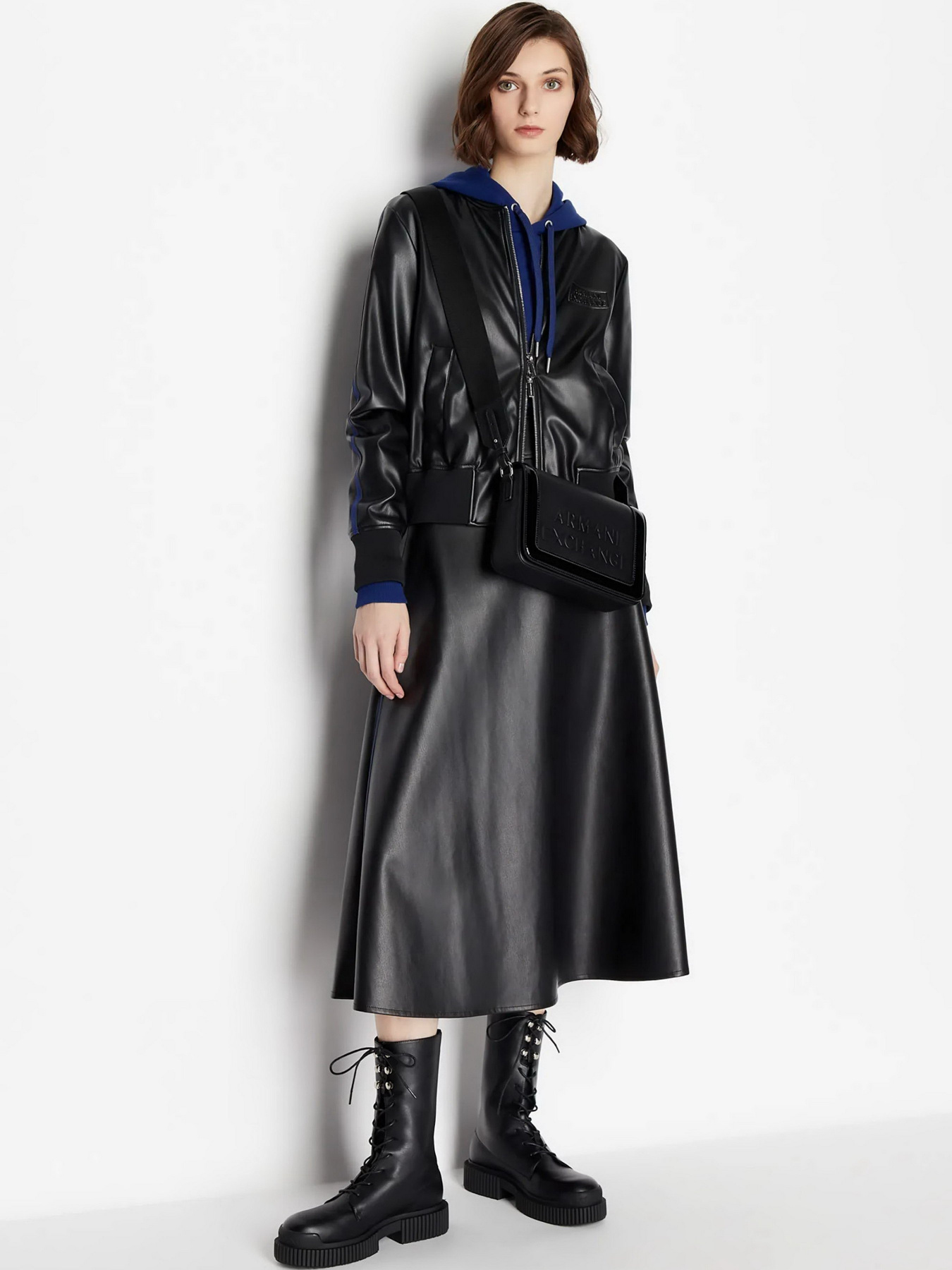 Шкіряна куртка Armani Exchange модель 6RYB62-YN8PZ-1200 Фото