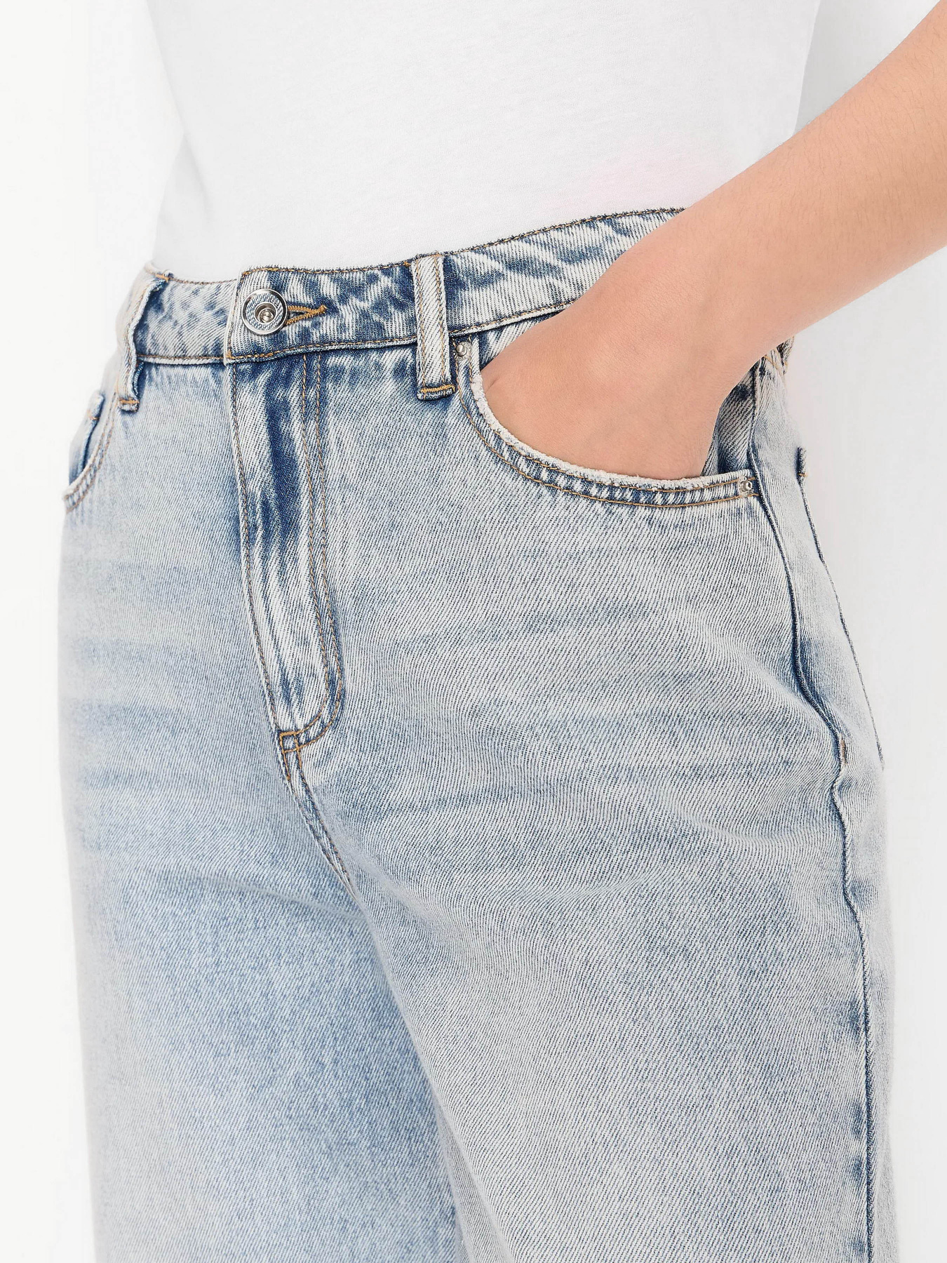 Широкі джинси Armani Exchange J38 модель 6RYJ38-Y11FZ-1500 Фото