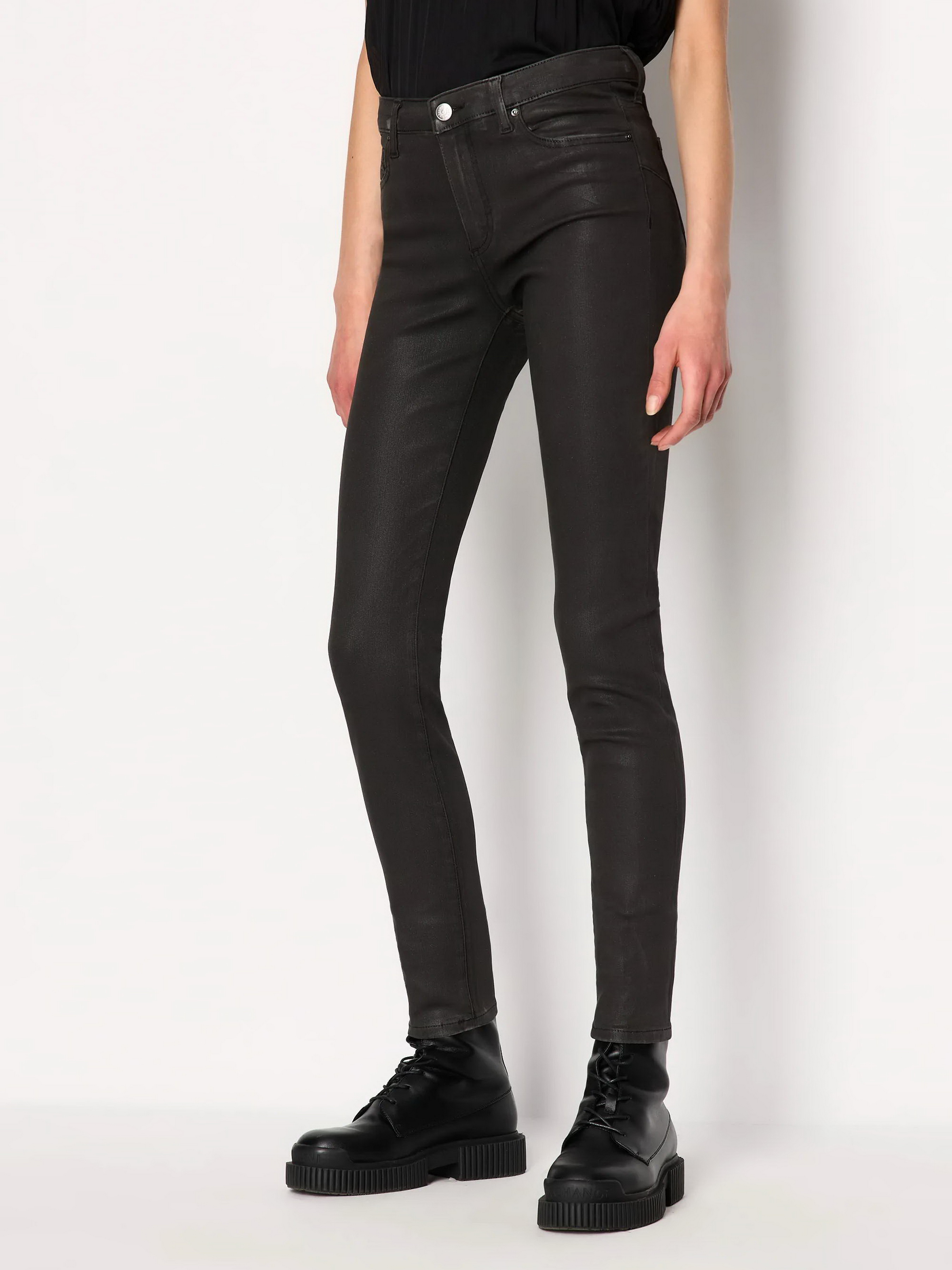 Бавовняні Жіночі Скіні джинси Armani Exchange J69 (QZ3389) колір чорний Armani Exchange - купити в Україні