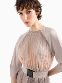 Платье мини Armani Exchange Plisse Degrade модель 3DYA02-YNYLZ-1786 Фото