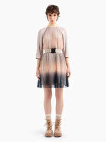 Платье мини Armani Exchange Plisse Degrade модель 3DYA02-YNYLZ-1786 Фото